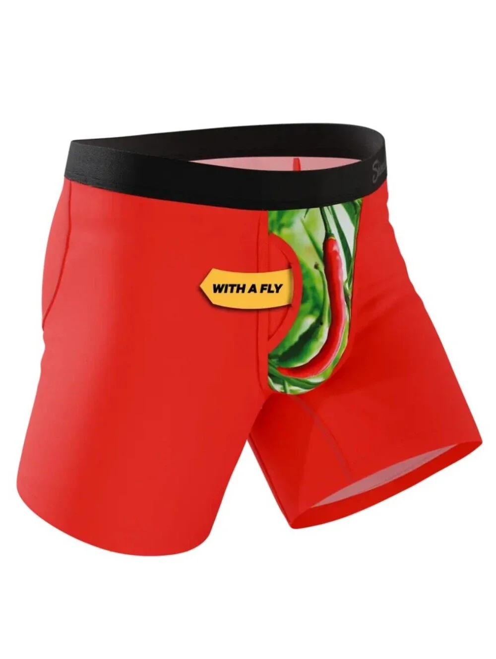Shinesty The Picante - Chili Pepper Ball Hammock® Pouch Underwear w/ Fly- 2X
